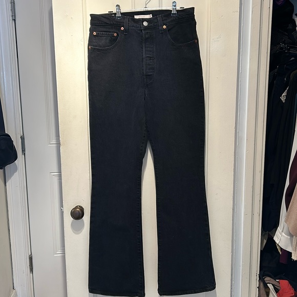 Levi’s Ribcage Jeans - Black (Size 30) - Picture 1 of 9